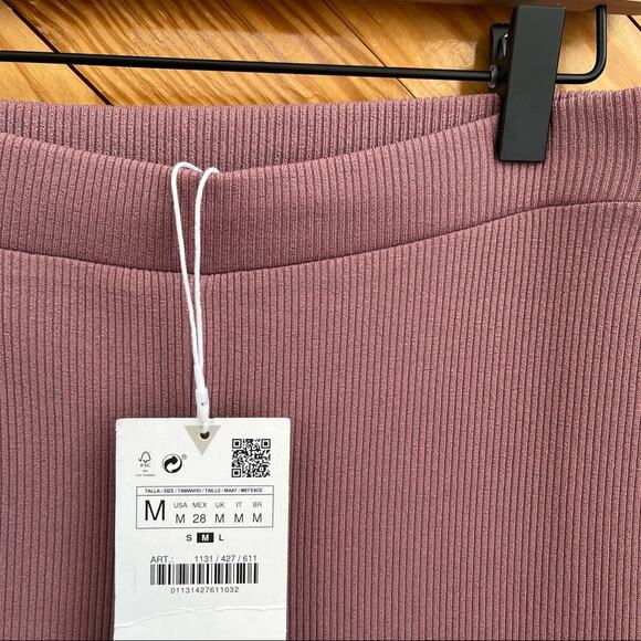 ZARA Ribbed Flared Leg Pant - Picture 5 of 5